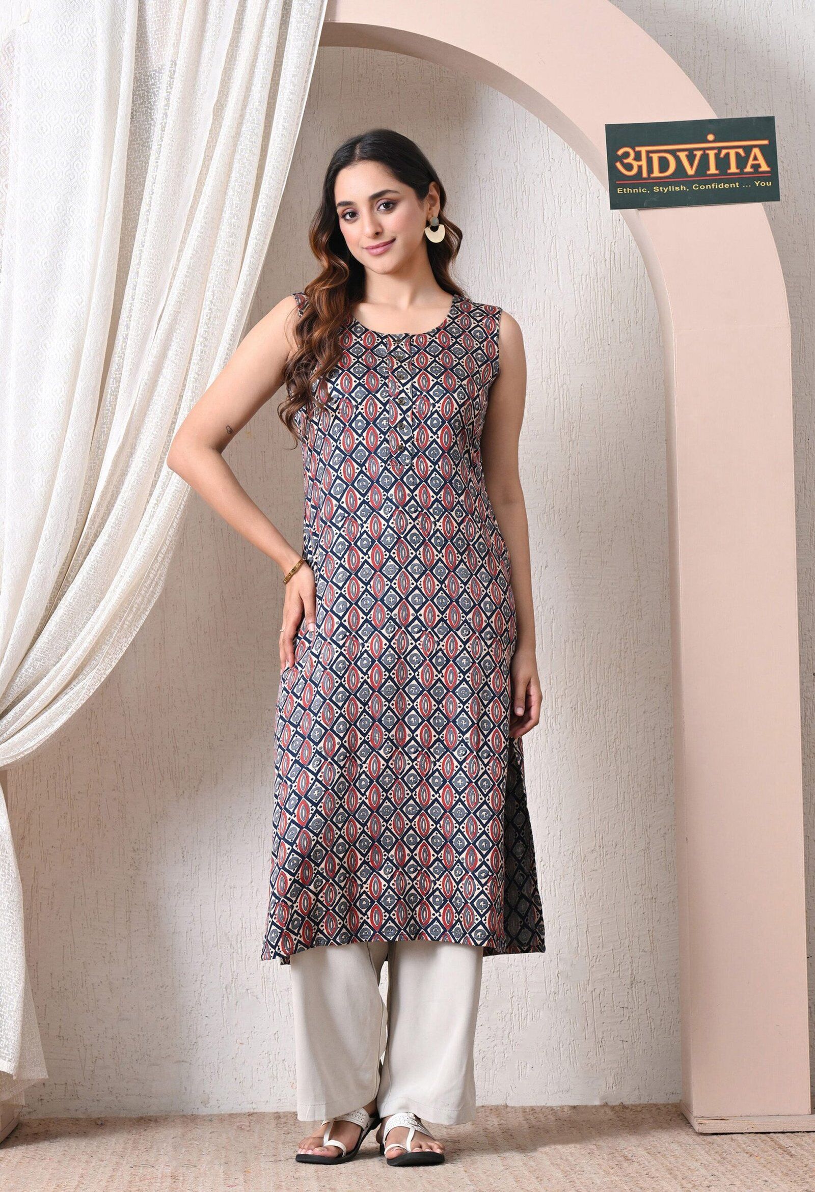 advita-multicolor-ikat-print-kurti