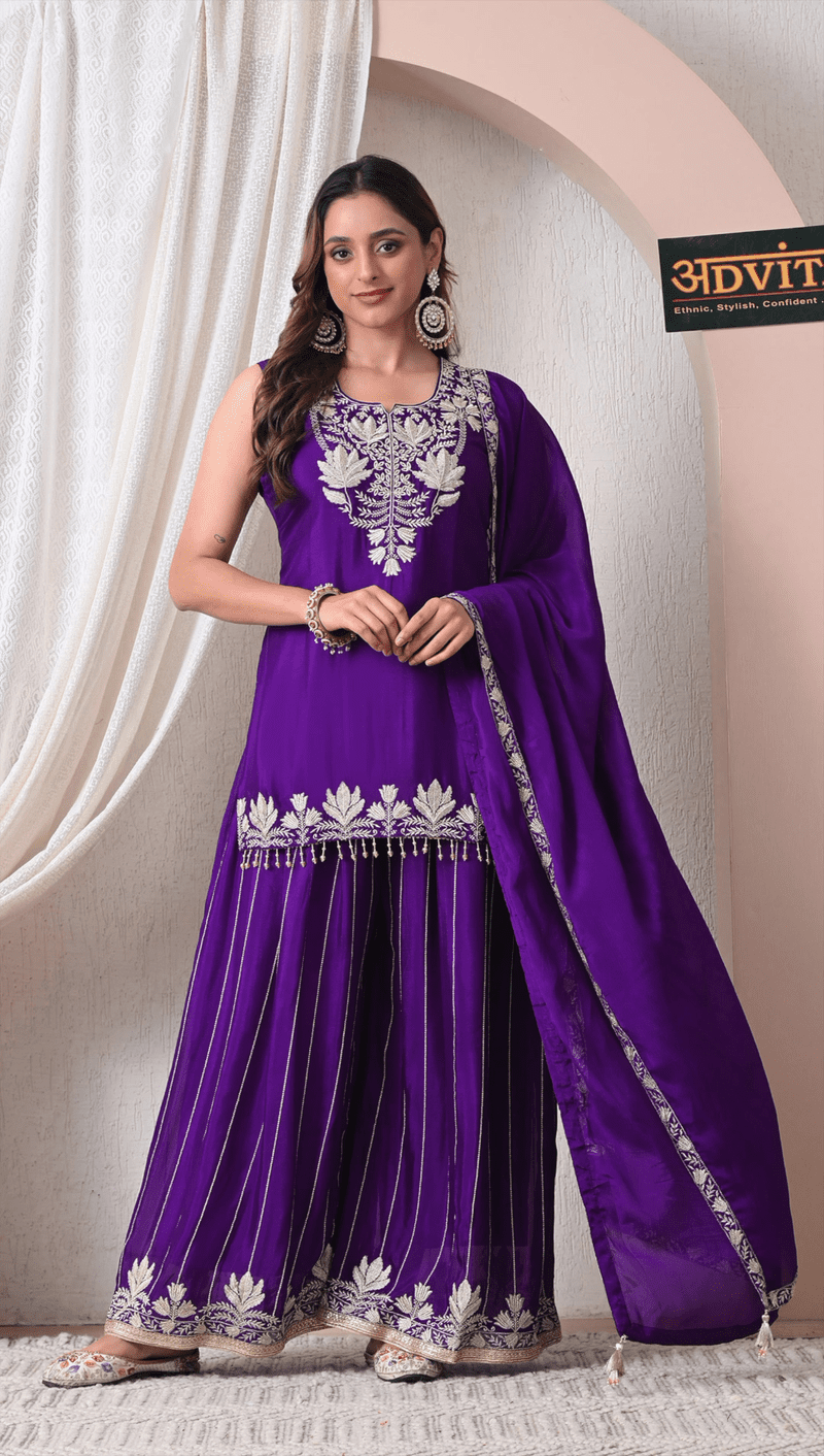 advita-royal-purple-chinon-sharara
